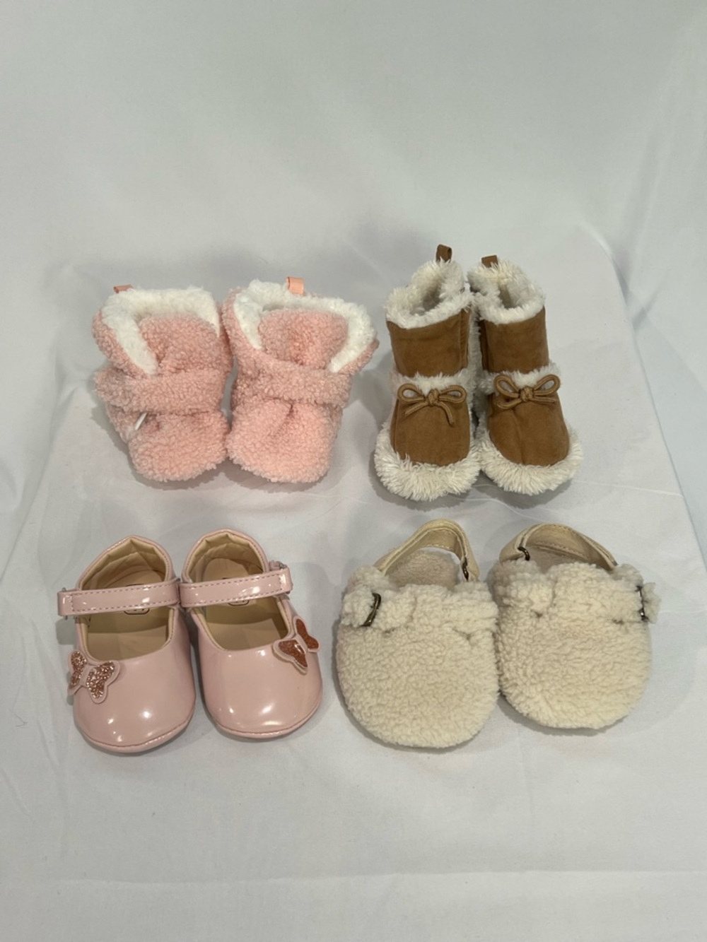 Bundle of 4 pair Baby Girls Shoes Mary Jane, Baby Gap Clogs,  Booties